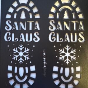 Santa Boot Print Stencil
