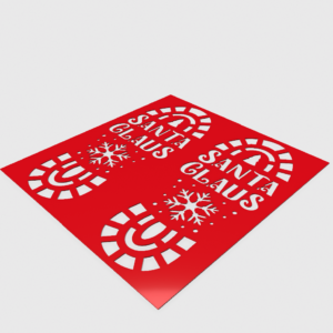 Easter Bunny and Santa Footprint Molds